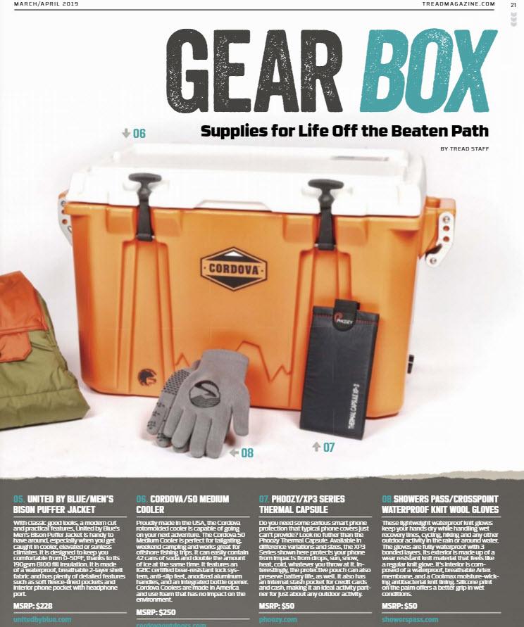 "Supplies for Life Off the Beaten Path" - Tread Magazine - PHOOZY