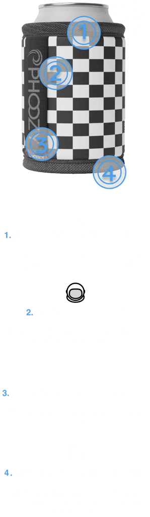 Ultralight, Spacesuit materials keep your drinks colder, longer.

It’s a lifejacket for your beer, seltzer, water, coldbrew, or anything in a can.

The “No-Touch Bottom” keeps your can off of hot surfaces to keep your drink colder, longer. 